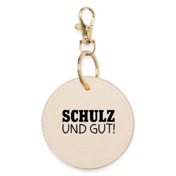 Schulz und gut - Runder Schlüsselanhänger - Auster - Vorne
