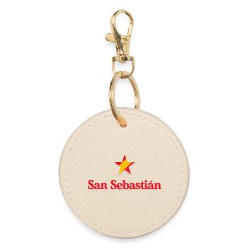 Stars of Spain - San Sebastian - Round Keyring - oyster - Front