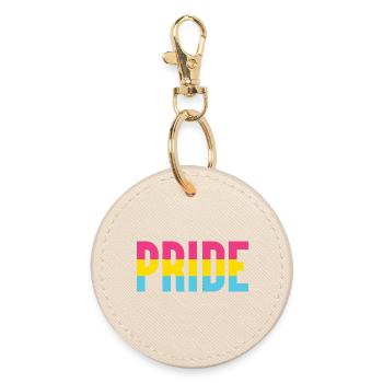 Pride Month LGBT - Pansexueller Stolz - Runder Schlüsselanhänger - Auster - Vorne