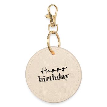 HAPPY BIRTHDAY - Porte-clés rond - huître - Devant