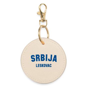 LESKOVAC Srbija Serbia - Round Keyring - oyster - Front