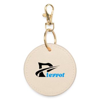 Pierrot - Round Keyring - oyster - Front