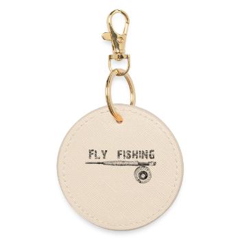 Fly fishing - Round Keyring - oyster - Front