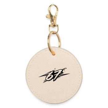 67 / Six Seven - Round Keyring - oyster - Front