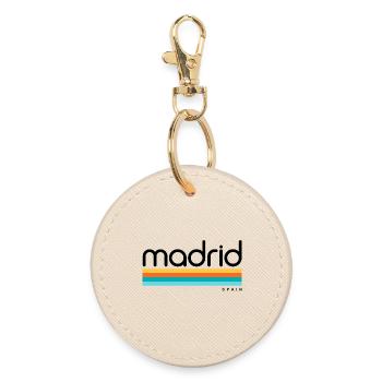 Madrid - Spain - Spain - España - Round Keyring - oyster - Front