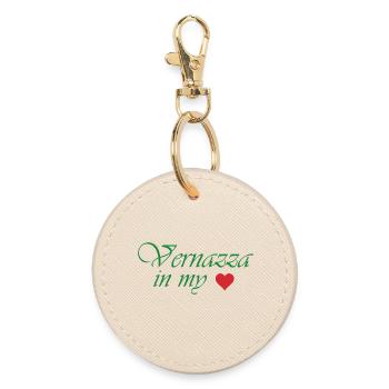 Vernazza in My Heart - Round Keyring - oyster - Front