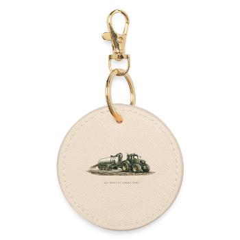 Eau de Farm Traktor Vintage - Runder Schlüsselanhänger - Auster - Vorne