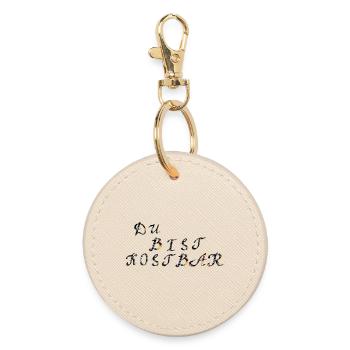 You are precious - Round Keyring - oyster - Front