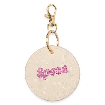Italy Bride - Round Keyring - oyster - Front