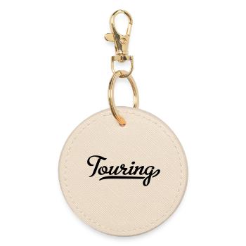 2541614 112658601 Touring - Round Keyring - oyster - Front
