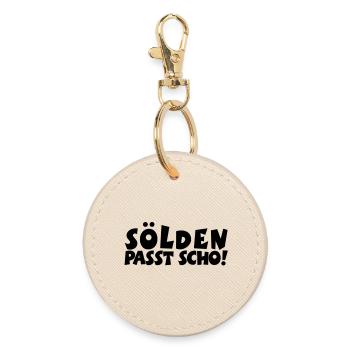 Sölden Passt Scho! - Runder Schlüsselanhänger - Auster - Vorne
