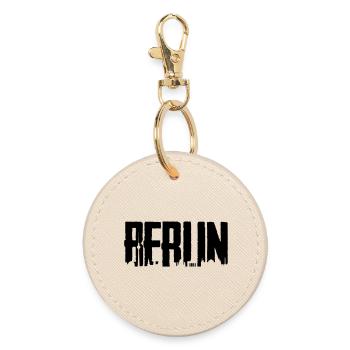 Berlin T-Shirt, Skyline,Kreuzberg,Mitte,Neukölln - Runder Schlüsselanhänger - Auster - Vorne