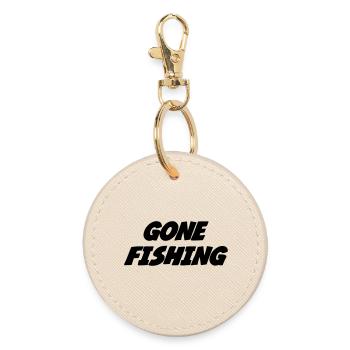 Gone Fishing - Runder Schlüsselanhänger - Auster - Vorne