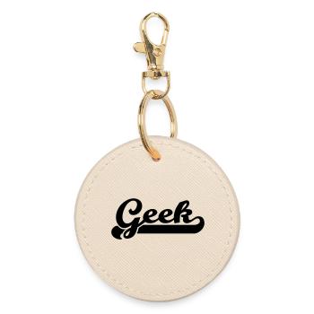 geek - Porte-clés rond - huître - Devant