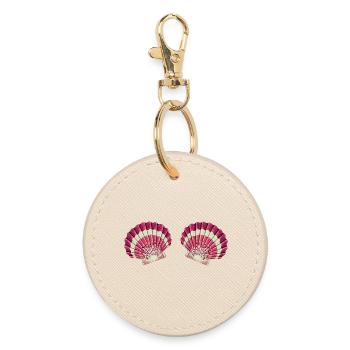 Mermaid Mermaid Mussel Bra - Round Keyring - oyster - Front