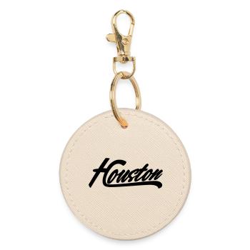 houston shirt - Runder Schlüsselanhänger - Auster - Vorne