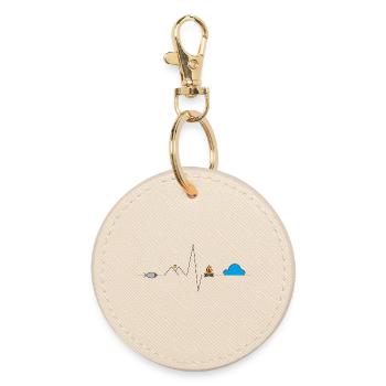 Adventure - Round Keyring - oyster - Front