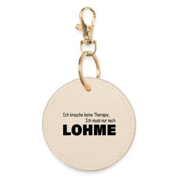 Therapie LOHME - Runder Schlüsselanhänger - Auster - Vorne