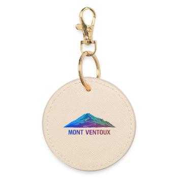 Mont Ventoux Form - Runder Schlüsselanhänger - Auster - Vorne