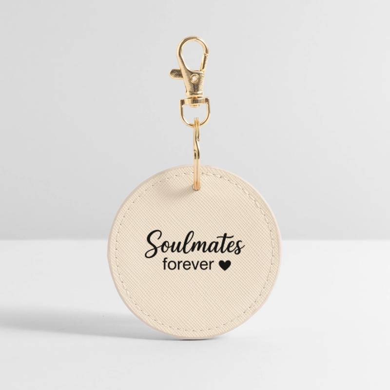 Âmes éternelles Boho Scripture Design Porte-clés rond