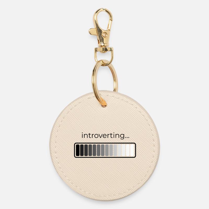 introvertierte Belastung - Runder Schlüsselanhänger - Auster