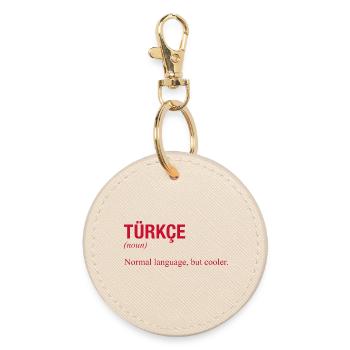 Langue turque Türkische Sprache - Porte-clés rond - huître - Devant