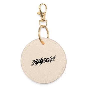 Six Seven Memes - Round Keyring - oyster - Front
