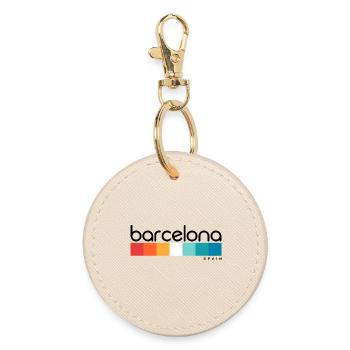 Barcelona - Spain - Spain - España - Round Keyring - oyster - Front