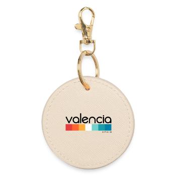 Valencia - Spain - Spain - España - Round Keyring - oyster - Front