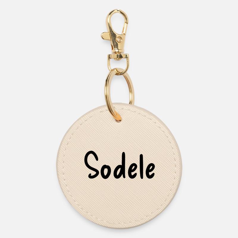 Sodele - Round Keyring - oyster