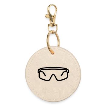 Safety glasses - Round Keyring - oyster - Front