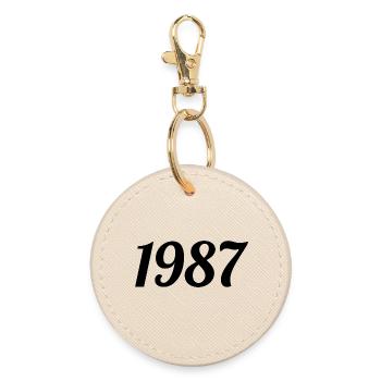 1987 - Porte-clés rond - huître - Devant