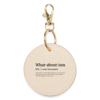 Whataboutism - Runder Schlüsselanhänger - Auster - Vorne