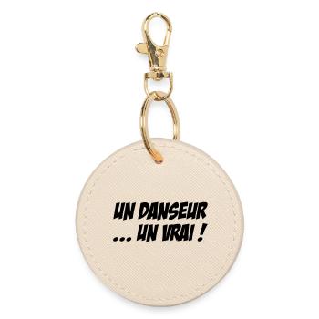 A dancer... a real - Round Keyring - oyster - Front