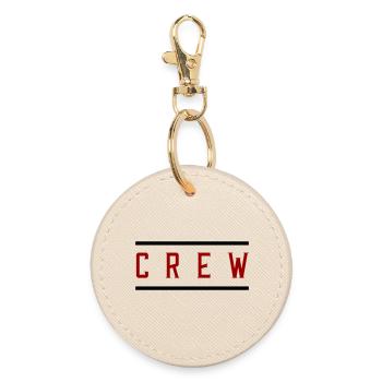 Crew - Runder Schlüsselanhänger - Auster - Vorne