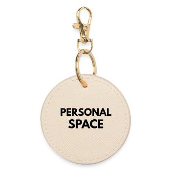 Personal Space Minimal Quote Design - Porte-clés rond - huître - Devant