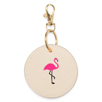 Flamingo Summer Sun Beach - Porte-clés rond - huître - Devant