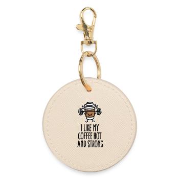 I like my coffee hot and strong - Porte-clés rond - huître - Devant