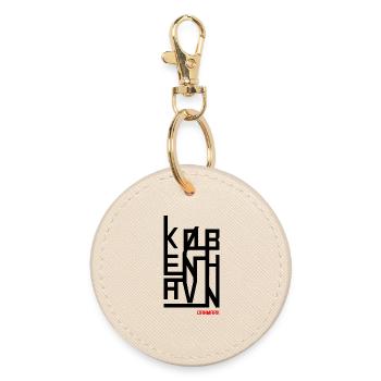 København Danmark Design modern - Round Keyring - oyster - Front