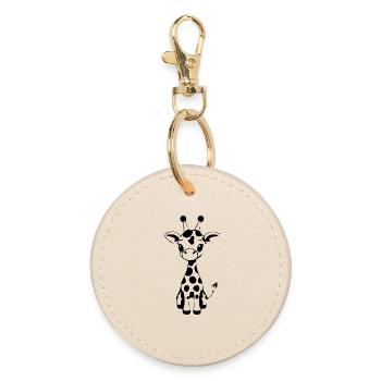 Girafe Bébé Girafe Bébé Enfants - Porte-clés rond - huître - Devant