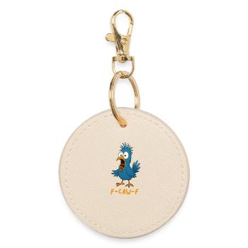 F-Caw-F Chicken Blue - Runder Schlüsselanhänger - Auster - Vorne
