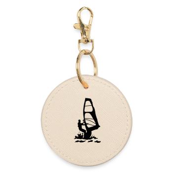 Windsurfing - Round Keyring - oyster - Front