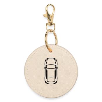 voiture - Porte-clés rond - huître - Devant