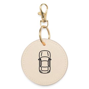 voiture - Porte-clés rond - huître - Devant