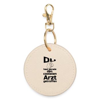 Coolster Arzt Geschenk - Runder Schlüsselanhänger - Auster - Vorne