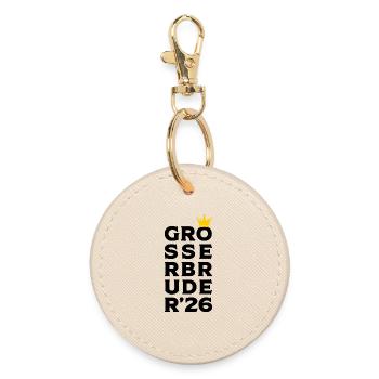 Big Brother 2026 Bébé Grossesse Couronne - Porte-clés rond - huître - Devant