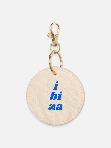 i bi za - Runder Schlüsselanhänger - Auster