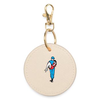Men Hold Women - Round Keyring - oyster - Front