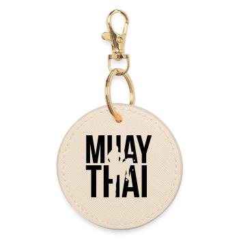 muay thai - Porte-clés rond - huître - Devant