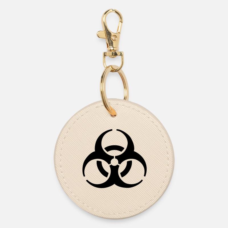 Biohazard - Biohazard symbol -Biohazard - Round Keyring - oyster